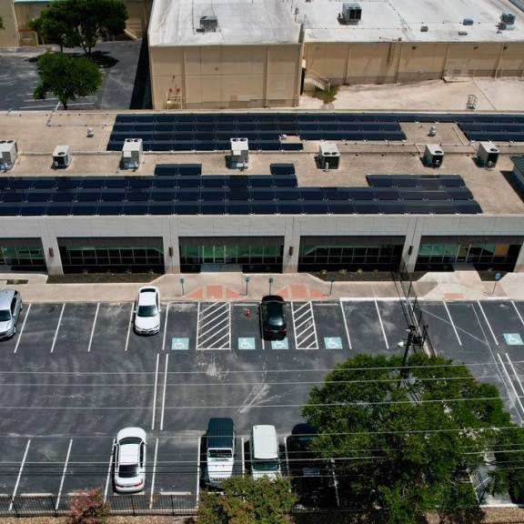 River City FCU's solar installation on its branch roof