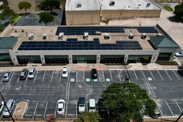 River City FCU's solar installation on its branch roof