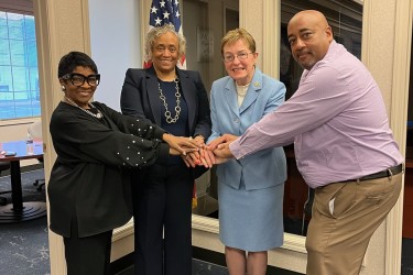 Toledo Urban Credit Union staff with Rep. Marcy Kaptur