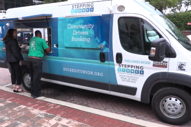 Stepping Stones Community FCU mobile branch van