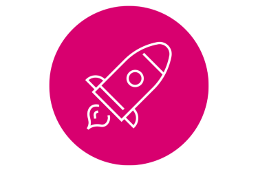 a rocket ship icon